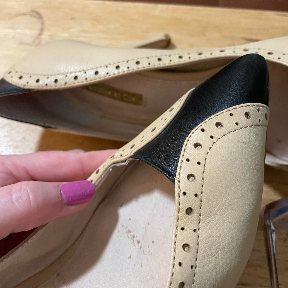 Louise et Cie Navy and Cream Heels - Picture 8 of 16